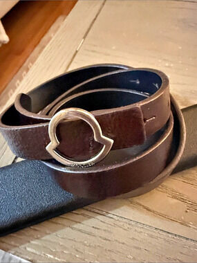 Moncler Brown Buckle Belt